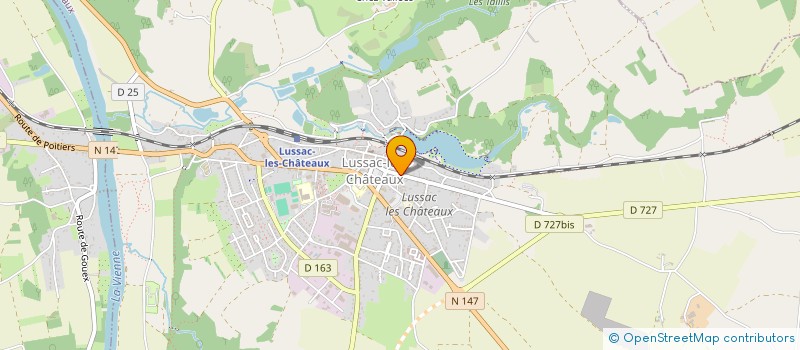 localisation de l'entreprise MADAME FRANCOISE DORO  LUSSAC-LES-CHATEAUX