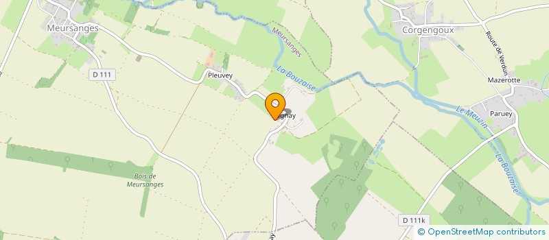 localisation de l'entreprise MADAME FRANCOISE DOUSSOT  MEURSANGES