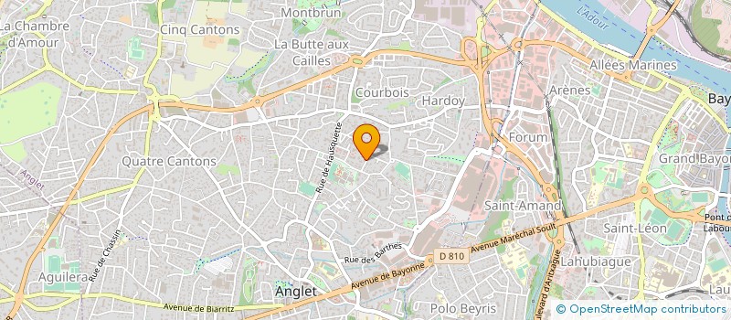 localisation de l'entreprise MADAME FRANCOISE DOUVIER à ANGLET