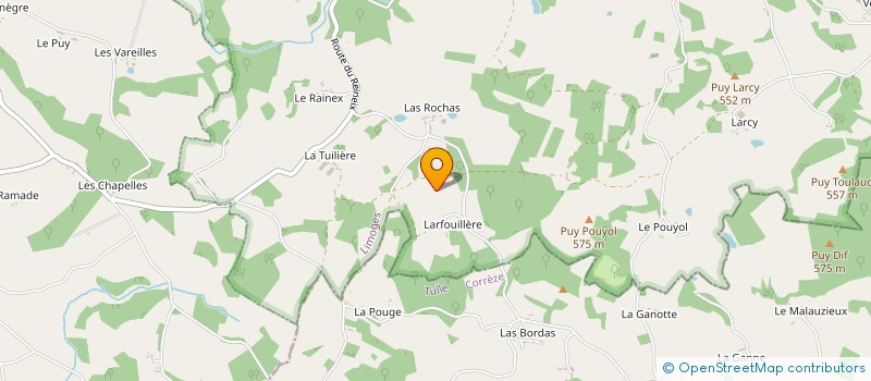 localisation de l'entreprise MADAME FRANCOISE DROUFFE à LA CROISILLE-SUR-BRIANCE