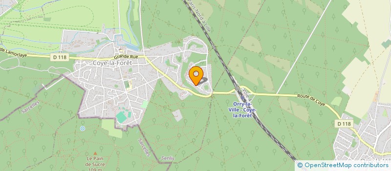 localisation de l'entreprise MADAME FRANCOISE DROZDOWSKI  COYE-LA-FORET