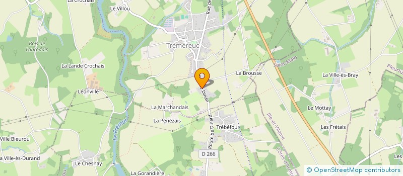 localisation de l'entreprise MADAME FRANCOISE DUBOIS  TREMEREUC