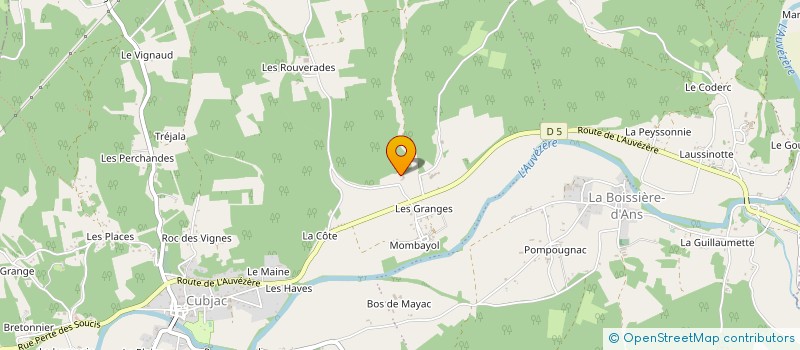 localisation de l'entreprise MADAME FRANCOISE DUBOIS à SAINTE EULALIE D'ANS