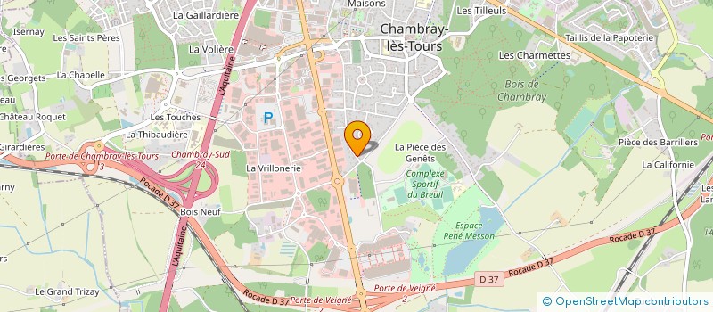 localisation de l'entreprise MADAME FRANCOISE DUCHENE à CHAMBRAY-LES-TOURS