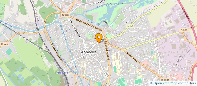 localisation de l'entreprise MADAME FRANCOISE DUFETEL  ABBEVILLE