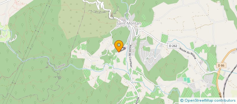 localisation de l'entreprise MADAME FRANCOISE DUFOUR  SAINT-MONTAN