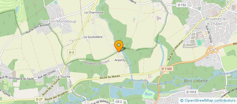 localisation de l'entreprise MADAME FRANCOISE DUMAS à BRUYERES-LE-CHATEL