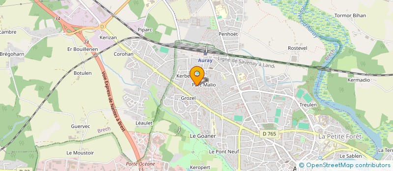 localisation de l'entreprise MADAME FRANCOISE DUPRAT à AURAY