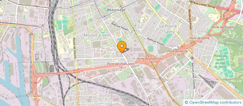 localisation de l'entreprise MADAME FRANCOISE DUPRE  VENISSIEUX