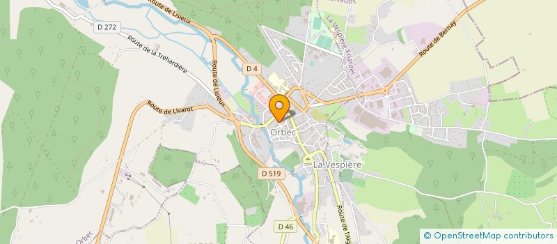 localisation de l'entreprise MADAME FRANCOISE DUPUIS à ORBEC