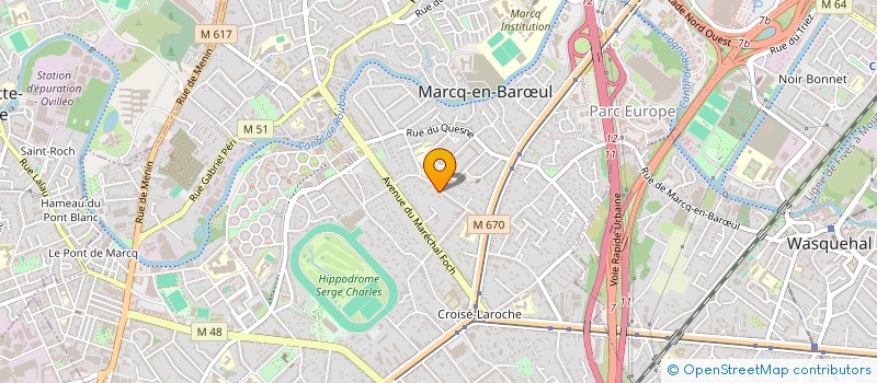 localisation de l'entreprise MADAME FRANCOISE DUPUIS à MARCQ-EN-BARŒUL