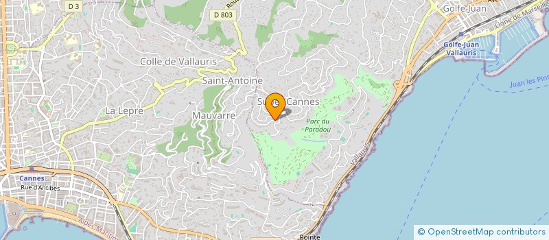 localisation de l'entreprise MADAME FRANCOISE DUPUY à VALLAURIS