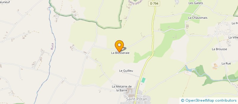 localisation de l'entreprise MADAME FRANCOISE DURAND  SAINT-POTAN