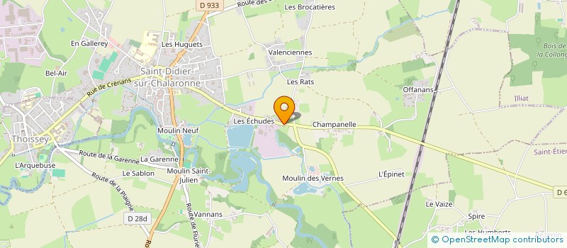 localisation de l'entreprise MADAME FRANCOISE DURAND à SAINT-DIDIER-SUR-CHALARONNE
