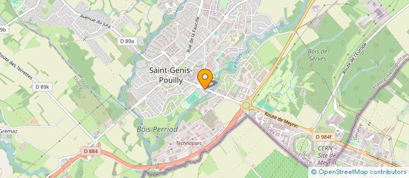 localisation de l'entreprise MADAME FRANCOISE DURET à SAINT-GENIS-POUILLY