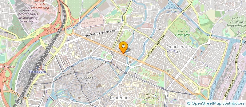 localisation de l'entreprise MADAME FRANCOISE DURQUET  STRASBOURG