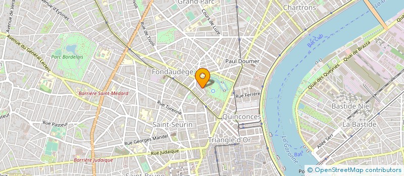 localisation de l'entreprise MADAME FRANCOISE DURRIEU  BORDEAUX