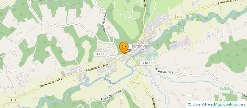 localisation de l'entreprise MADAME FRANCOISE EFFANTIN à HAUTERIVES