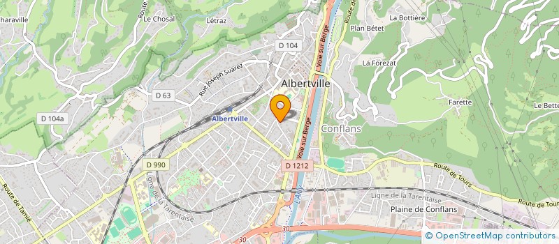 localisation de l'entreprise MADAME FRANCOISE EIMER  ALBERTVILLE