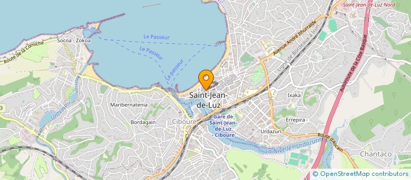 localisation de l'entreprise MADAME FRANCOISE ELICAGARAY  SAINT-JEAN-DE-LUZ