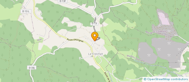 localisation de l'entreprise MADAME FRANCOISE ESCAICH-PEYSSOU  SAINT-MARTORY