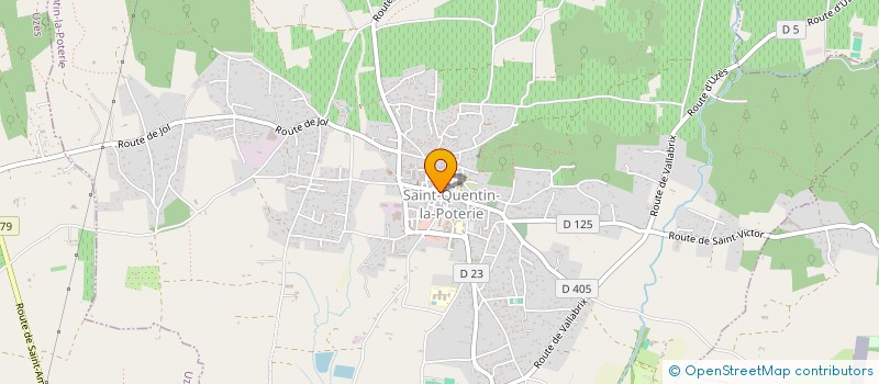 localisation de l'entreprise MADAME FRANCOISE ESCALE à SAINT-QUENTIN-LA-POTERIE