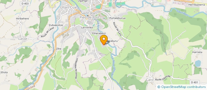 localisation de l'entreprise MADAME FRANCOISE ETCHEVERRY  SAINT-JEAN-LE-VIEUX