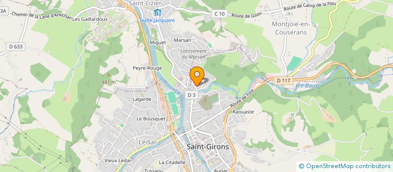 localisation de l'entreprise MADAME FRANCOISE ETIENNE  SAINT-YAGUEN