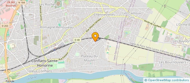 localisation de l'entreprise MADAME FRANCOISE-EVELYNE CESARETTI  CONFLANS-SAINTE-HONORINE