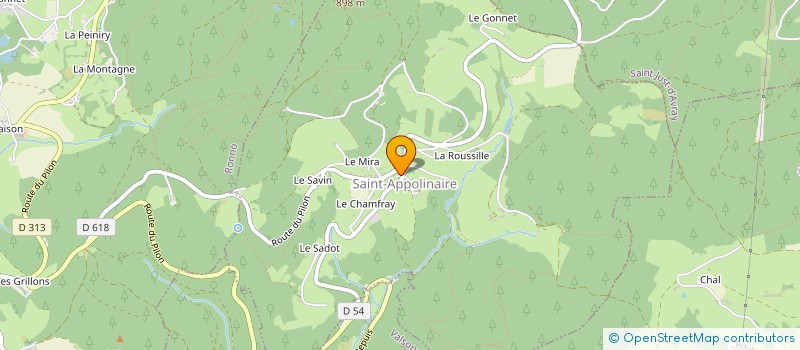 localisation de l'entreprise MADAME FRANCOISE EYRAUD à SAINT-APPOLINAIRE