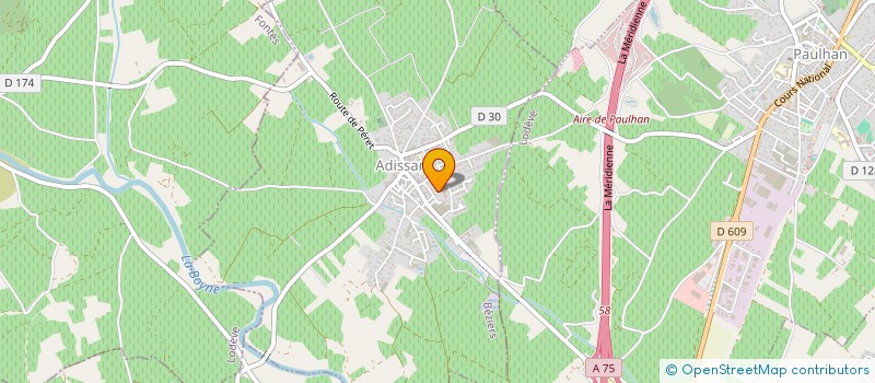 localisation de l'entreprise MADAME FRANCOISE FABREGAT  ADISSAN