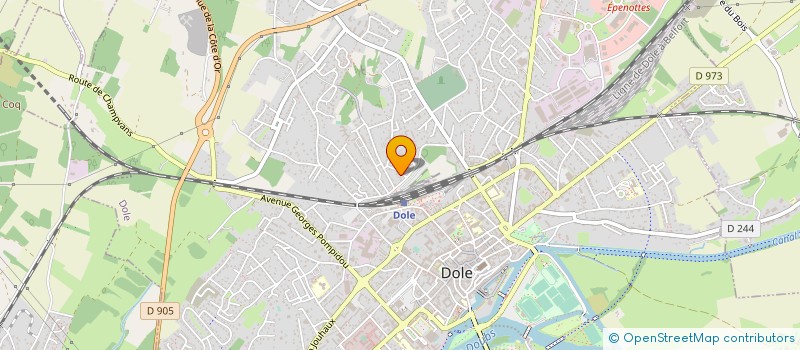 localisation de l'entreprise MADAME FRANCOISE FAIVRE à DOLE