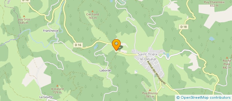 localisation de l'entreprise MADAME FRANCOISE FARGES  SAINT-YRIEIX-LE-DEJALAT