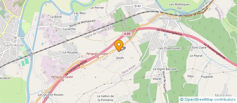 localisation de l'entreprise MADAME FRANCOISE FAUCHER à SAINT-ASTIER