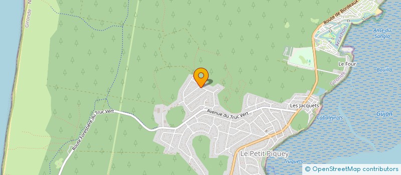 localisation de l'entreprise MADAME FRANCOISE FAUGERAS  LEGE-CAP-FERRET