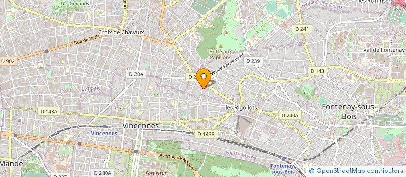 localisation de l'entreprise MADAME FRANCOISE FAVRE à FONTENAY SOUS BOIS