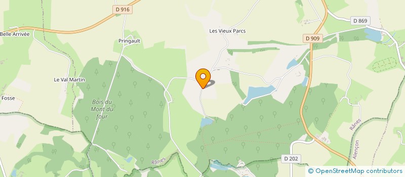 localisation de l'entreprise MADAME FRANCOISE FAVRE à RANES