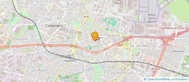 localisation de l'entreprise MADAME FRANCOISE FENEON à COLOMIERS