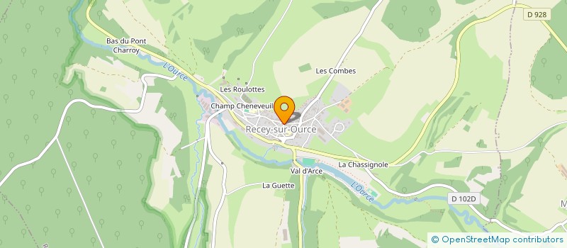 localisation de l'entreprise MADAME FRANCOISE FERA à RECEY-SUR-OURCE