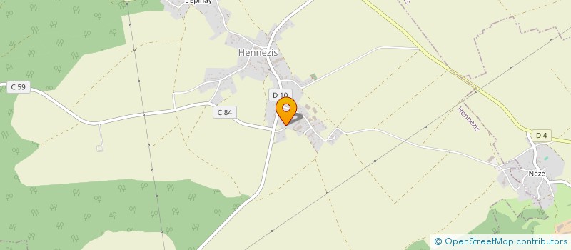 localisation de l'entreprise MADAME FRANCOISE FERAY à HENNEZIS