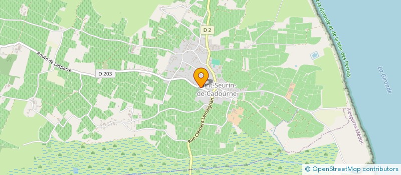 localisation de l'entreprise MADAME FRANCOISE FERNANDES  SAINT-SEURIN-DE-CADOURNE