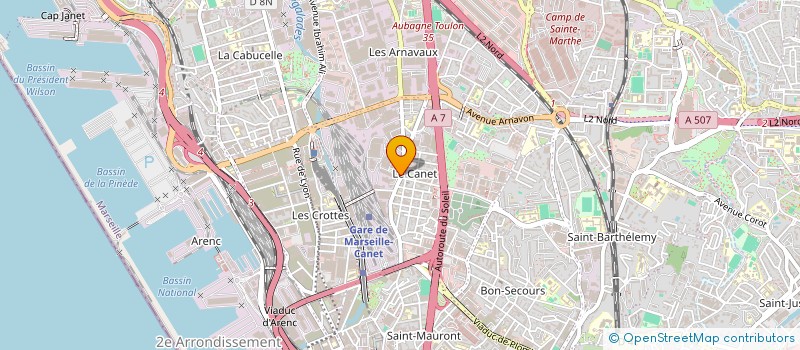 localisation de l'entreprise MADAME FRANCOISE FERNANDEZ  MARSEILLE