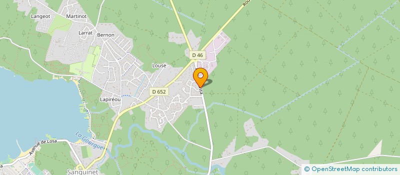 localisation de l'entreprise MADAME FRANCOISE FERRAND  SANGUINET