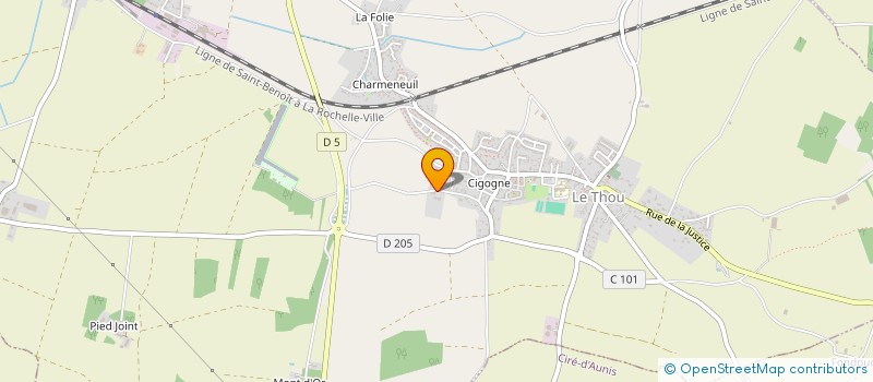 localisation de l'entreprise MADAME FRANCOISE FERRAND  LE THOU