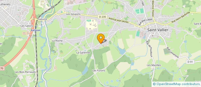 localisation de l'entreprise MADAME FRANCOISE FERRERA  SAINT-VALLIER