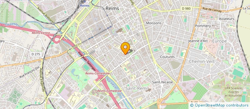 localisation de l'entreprise MADAME FRANCOISE FIEVET à REIMS