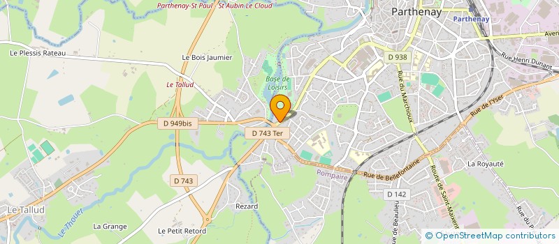 localisation de l'entreprise MADAME FRANCOISE FINOCIETY  PARTHENAY