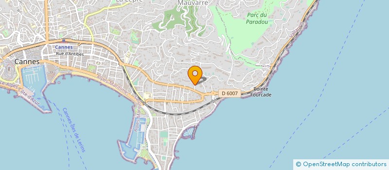 localisation de l'entreprise MADAME FRANCOISE FONTAINE  CANNES