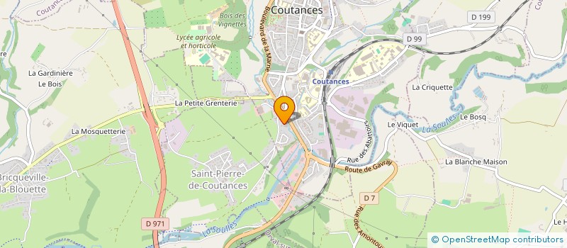localisation de l'entreprise MADAME FRANCOISE FOUCHARD à COUTANCES