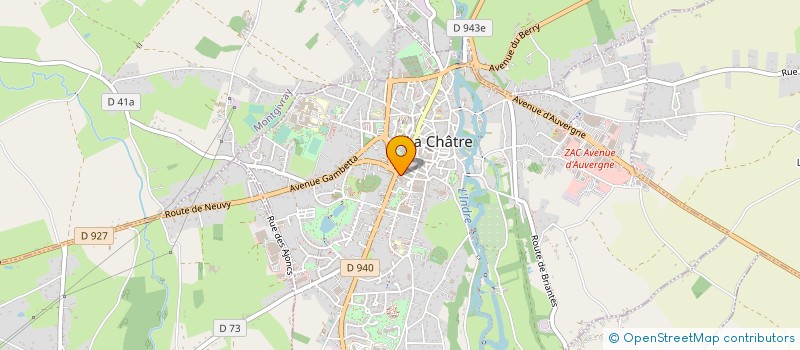 localisation de l'entreprise MADAME FRANCOISE FOUCHET à LA CHATRE